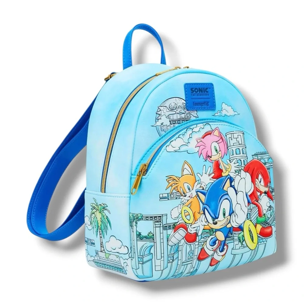 Loungefly Sonic The Hedgehog Sky Sanctuary Mini Backpack - NWT